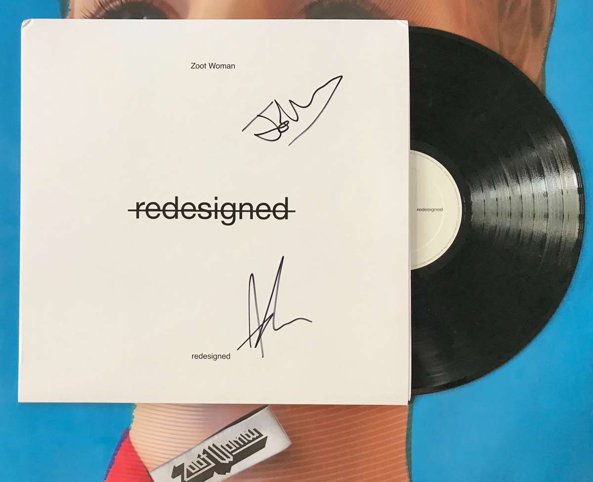 Redesigned - Signed Vinyl + FREE Redesigned CD* + Zoot Woman logo guitar plectrum